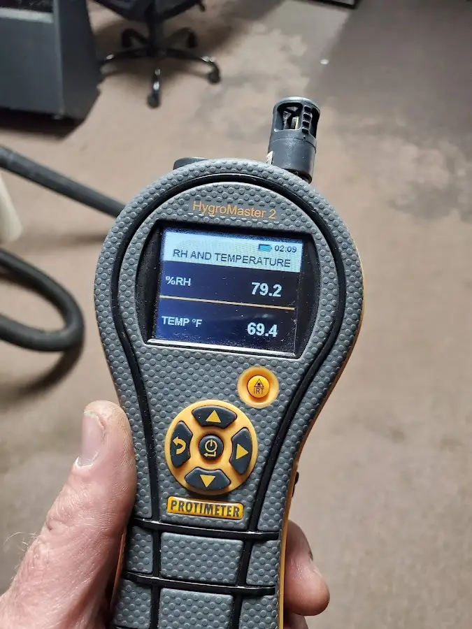 Moisture meter humidity assessment for Fire & Smoke Damage Restoration in Odessa